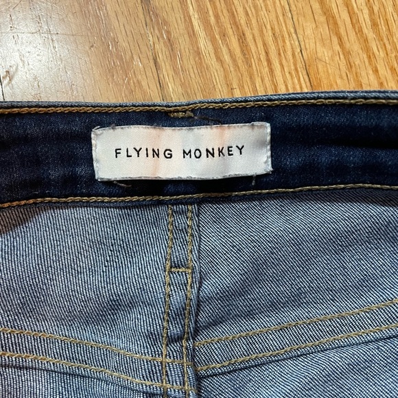Flying Monkey Light Distress Ankle-Length Skinny Jeans - Size 26 - Picture 2 of 4